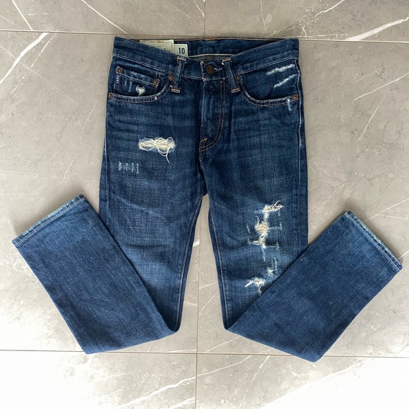 abercrombie kids Other - Abercrombie boy’s distressed low rise, skinny jean